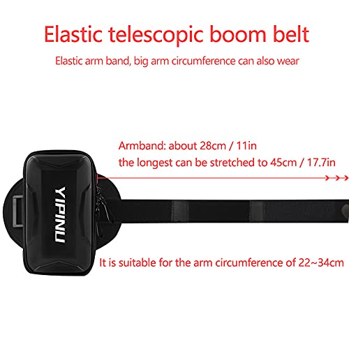 Dxyufazhe Outdoor Sports Multifunctional Armband Waterproof Running Sports Fitness Mobile Arm Bag, Compatible with iPhone 15 Pro Max 15 XS XR 8, Galaxy S25 S20 S10 Plus for Men & Women (Silver)