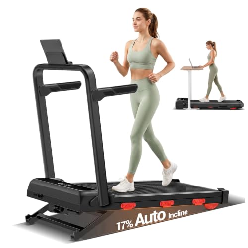 17% Walking Pad with Auto Incline, 7.5MPH