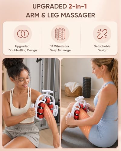 ONUEMP Leg Massager Lymphatic Drainage Cellulite Massage Tool Fascia Roller