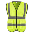 High Visibility Safety Vest with Pockets and Zipper, 1 Pack 5 Pack - color: Yellow-mesh, size: Medium