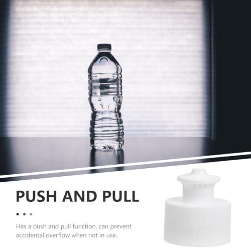 Kisangel 20Pcs Push Pull Replacement Caps, 28mm Sports Water Bottle Lids