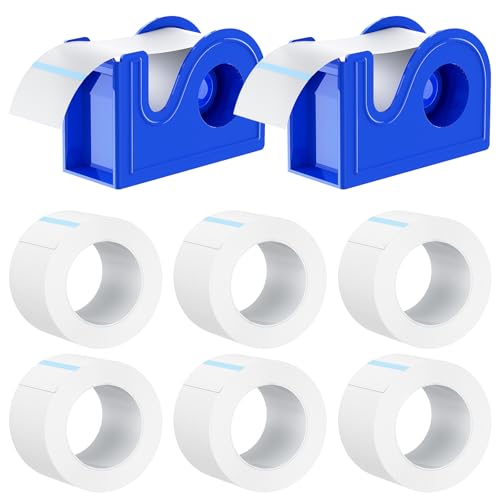 2 Rolls Surgical Medical Tape with Dispenser – 1 Inch x 10 Yard Paper Tape Medical, Micropore Tape for Wound Care, First Aid Tape for Sensitive Skin