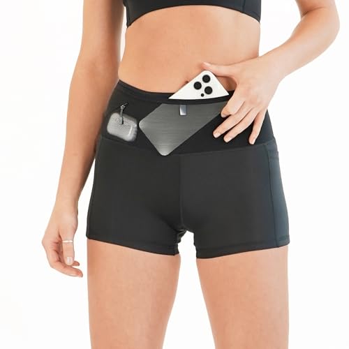FlipBelt Women's Air Compression Shorts 3 Inch - Black - XL