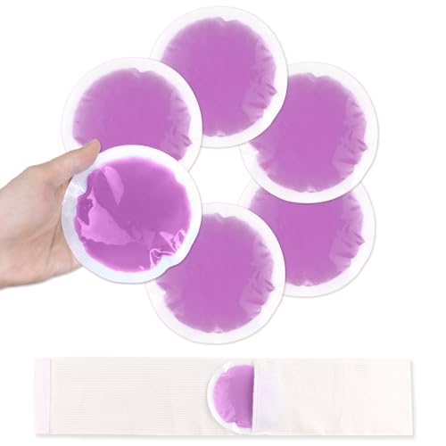 NEWGO Small Ice Packs for Injuries with Cloth Backing, 6 Packs, Purple - color: Purple - 6 Pack