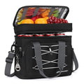 Maelstrom 24/30/60 Can Soft Cooler Bag, Double Deck Portable Ice Chest - color: Black, size: 24 Can