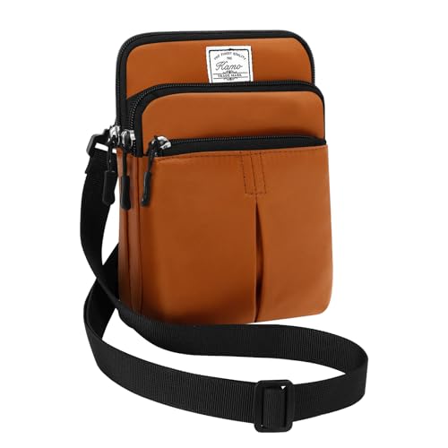 KAMO Multifunction Phone Waist Bag - Diagonal Crossbody Purse for Women & Men - color: Brown