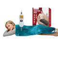 Ambershine 17''x33'' XXXL King Size Heating Pad with 12 Temperature Settings & 4 Auto-Off Countdown Timers, Pain Relief for Back/Neck/Shoulders/Abdomen/Legs(Light Teal) - color: Light Teal