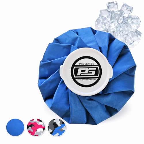 PRO Series RxICE - 11" Large Reusable Ice Bag - 4" Super Wide Mouth - Solid Blue -Hot and Cold Therapy for Injuries - Cold Compress with Refillable Real Ice Pack - Use on Head, Knee, Ankle, More - color: Blue 11"