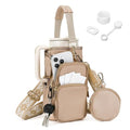 Water Bottle Carrier with Strap, Water Bottle Holder for Daily Use - color: Coffee