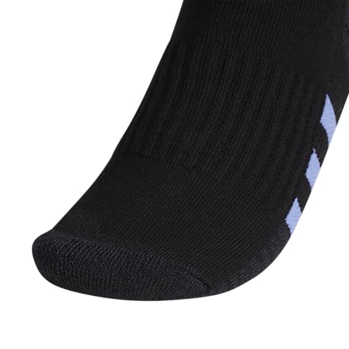 adidas Women's Cushioned Socks 3 Pairs - color: Black/Blue Fusion/Violet Fusion Purple/3.0/Low Cut, size: Medium, style: Low Cut