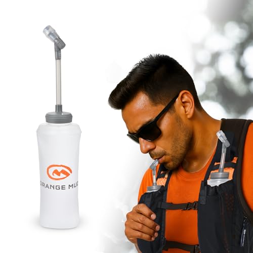 Orange Mud Soft Flask 500ml 17oz Hydration Bottle Running Trail - size: 16.9 Ounces