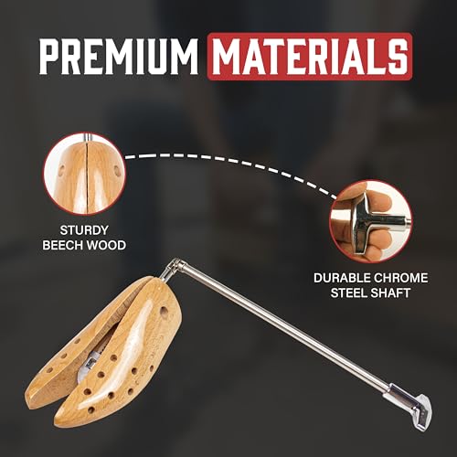 Eagle Premium Professional Boot Width Stretcher, Adjustable Boot Stretcher for Wide Feet Men & Women - size: Womens 9.5-12