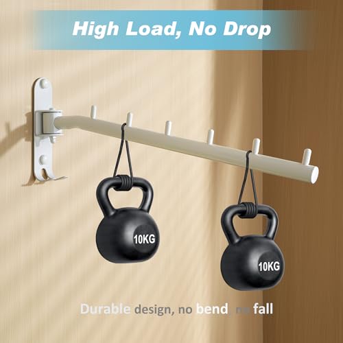 Alise Wall Mounted Drying Rack with Hook,Swivel Clothes Hanger,White,2 Pcs - color: White, size: 5005J (2 Pack)