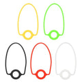 PATIKIL Silicone Water Bottle Lanyard, Reusable Tumbler Strap Water Bottle Handle Holder with Strap for Beverage Carry Traveling Take Out - color: Red/White/Yellow/Black/Green