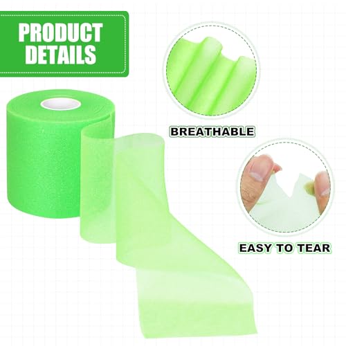 2.75‑Inch 30‑Yard Green Athletic Pre‑Wrap Tape - color: Green