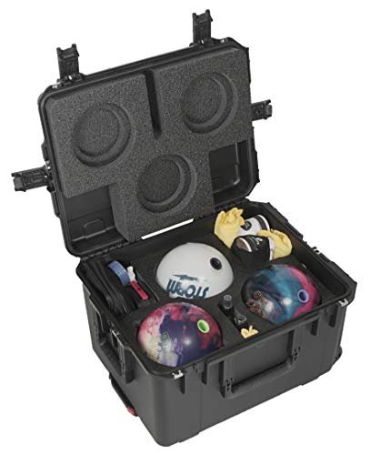 Case Club Heavy-Duty Waterproof Bowling Ball Cases, Wheels & Handle - style: 3 Ball