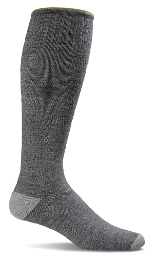 Sockwell Men's Elevation Firm Graduated Compression Sock - color: Grey, size: Large-X-Large