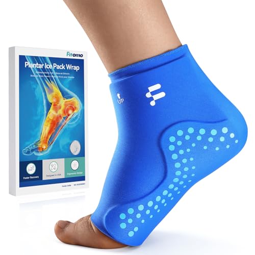 Ankle Ice Pack Wrap, Hands Free for Sprained Ankle & Swelling, XL - size: XL