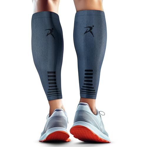 Calf Compression Sleeves for Men & Women - Sports, Running, Shin Splints - color: Charcoal