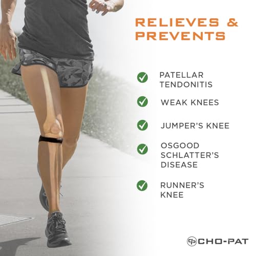 Cho-Pat Original Knee Strap, Patella Support for Runner’s Knee, Large - size: Large (Pack of 1)