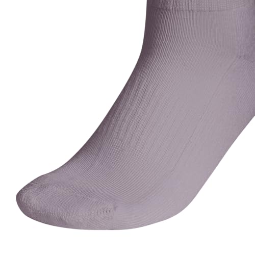 adidas Women's Athletic Cushioned Quarter Ankle Socks 6 Pairs - color: Preloved Fig Purple/Clear Onix Grey/White