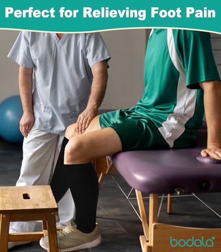 Plus Size Compression Socks: 2 Pairs Wide Calf Compression Toeless Stockings for Men Women - Open Toe 20-30 mmHg - color: Beige-2 Pairs, size: 6X-Large