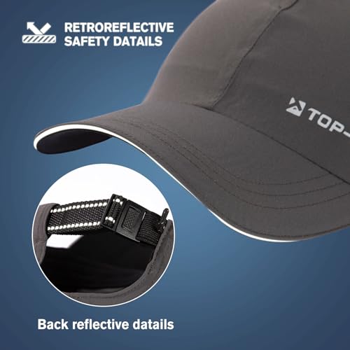 TOP-EX Oversize XL XXL XXXL Baseball Cap Waterproof Running Hat for Extra Large Heads Men - color: Dark Grey, size: X-Large