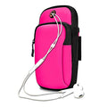Running Armband Cell Phone Holder for iPhone 17 16 16e 15 14 13 12 11 Pro Max Xs Xr X Plus Mini Air, Galaxy S22 S23 S24 S25 S26 Ultra Note 20,Sport Arm Band Sleeve on Run Gym Exercise Workout - color: 2-Pink