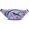 Fanny Pack Fashion Waist Chest Bag Adjustable Belt Chest Shoulder Pack Casual Bag Bum Bags Hip Pouch for Women Men Running Hiking Fitness Cycling Beach Travel Concert Festival (Purple) - color: Purple