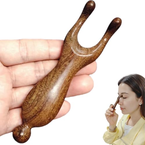 Sandalwood Nose Gua Sha Tool Wooden Meridian Acupoint Massager