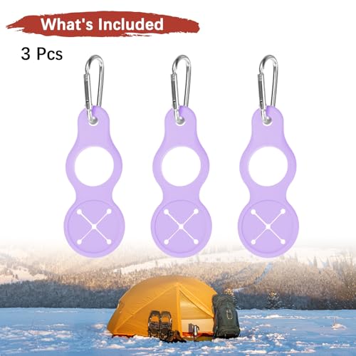 Water Bottle Hanging Buckle Clip [PCS] - Water Cup Holder with Towel Hook for Bike Portable Secure Bottle Holder - color: Purple