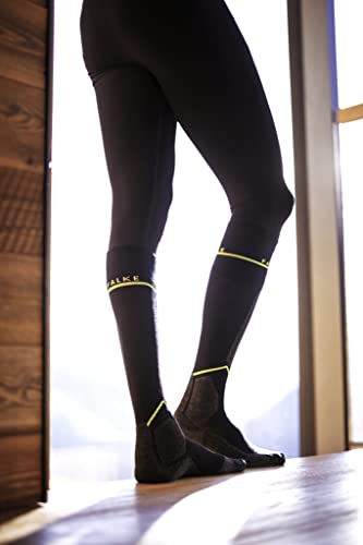 FALKE Men's Impulse Running Socks, Knee High, Stabilizing, 1 Pair - color: Black (Black-lightning 3171), size: 6.5-9