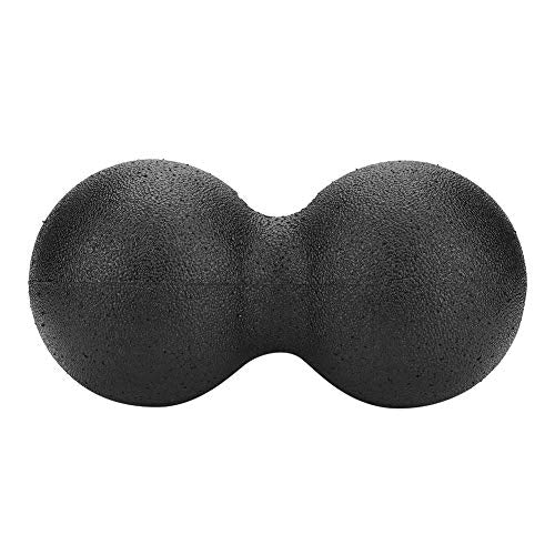 Peanut Massage Ball Roller, 24x12cm EPP Peanut Massage Ball Double Lacrosse Ball Massager Deep Tissue Massage Tool for Back, Spine and Shoulder, Muscle Recovery and Relief - color: Black, size: 24x12cm double balls