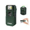 VTIGER C1 Rechargeable EDC Flashlight Clip-on Light, 1300 Lumens Powerful Portable Mini Swivel Clip Light,Multi-Mode,IPX6 Waterproof, Magnetic Small Pocket Lights for Cycling,Working,Emergency,Signal