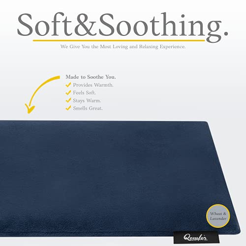 Microwavable Heating Pad, Lavender Scented Heat Pack, Dark Blue - color: Dark Blue