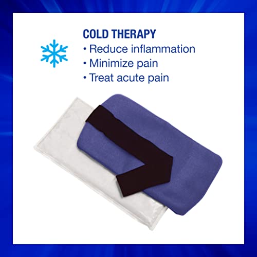 Thermipaq ICY Cold Pain Relief Wrap - Large 8x14 Thermal Clay Knee Ice Pack Wrap for Knee Pain - Long Lasting - Adjustable Strap for Shoulders, Neck Pain Relief, Back Pain, & Elbow