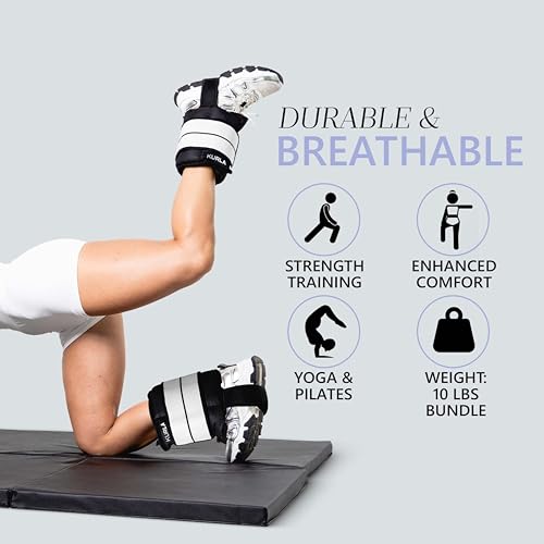 Ankle & Wrist Weights - 8/16/20/30 lbs Pair (4-15lbs - Each) - size: 10 lbs each (20 lbs pair)