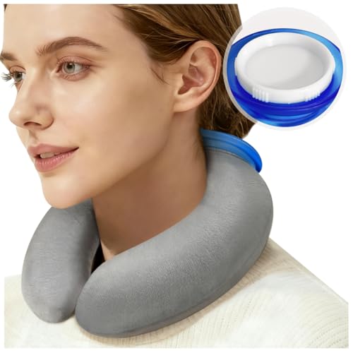 U-Shaped Hot Water Bottle with Fleece Cover 850ML Hot & Cold Water Bag Therapy Heating Pad for Pain Relief Neck Shoulder Hand Warmer Relaxing Protection Blue - color: Blue