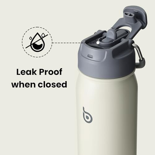 BOTTLE BOTTLE 16 oz Sports Water Bottle with Pills Holder Gray - color: gray