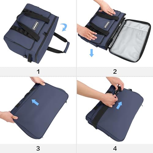 Hulongo Soft Sided Insulated Cooler Bag, 32L - color: blue