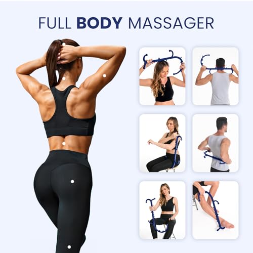 Ranarose Deep Tissue Back & Neck Massager for Body Muscle Pain Relief - color: Dark Navy Blue
