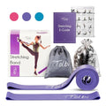 Ballet Stretch Bands Set with Foot Mini Loop, Splits Flexibility Trainer - color: Purple Regular