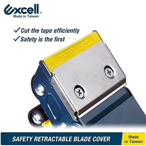 Excell ET-22686 Packaging Tape Dispenser 2" Wide, 3" Core, 1 Gun 2 Tapes
