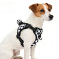 PUPTECK Dog Harness Small Sized Dog, Step in Adjustable Reflective Dog Vest Harness Escape Proof, No Pull Soft Padded Harness Easy Control, Checkered, S - color: Black&White(Checkered), size: S (CHEST: 13"-18")