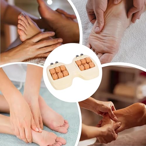 Foot Roller Massage Ergonomic Portable Magnetic Beads Massage Tool Care - color: Yellow