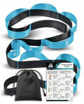 Acozycoo Stretching Strap with Loops for Physical Therapy,Knee,Leg Lifter - color: Blue, size: Length: 86 Inch, Width: 1.5 Inch