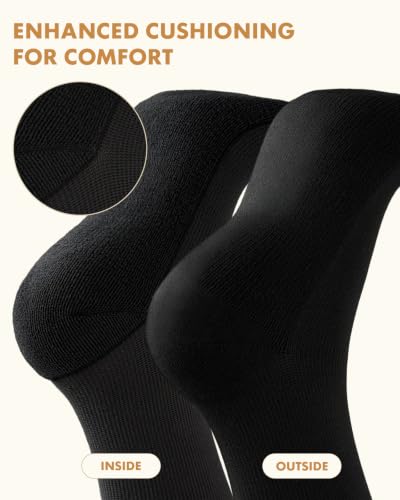 Cute Compression Socks for Women - color: Black, size: Small-Medium