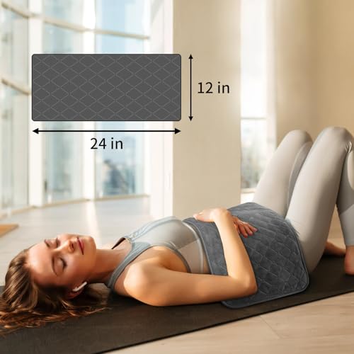 Electric Heating Pad for Back, Standard Size Heat Pad - size: 24"x12"