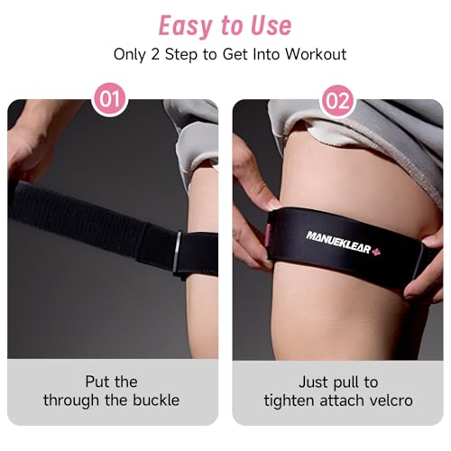 MANUEKLEAR Blood Flow Restriction Bands for Women Butt Lift - color: Pink