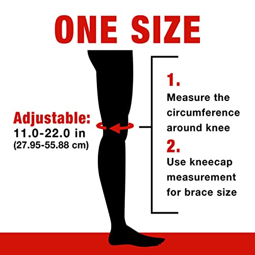 ACE Brand Adjustable Knee Brace with Side Stabilizers Provides Support & Compression to Arthritic and Painful Knee Joints (Pack of 2) - size: Adjustable (Pack of 2)